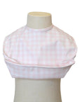 Pimlico Check Pink Wipeable Convertible Best Bib