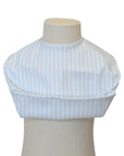Pimlico Stripe Blue Wipeable Convertible Best Bib