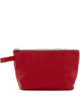 Red TRVL Skipper Coated Canvas Pouch
