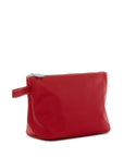 Red TRVL Skipper Coated Canvas Pouch