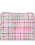 Classic Plaid Red Large Roadie Pouch Bag