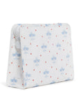 kids travel pouch with airplane pattern on a white background