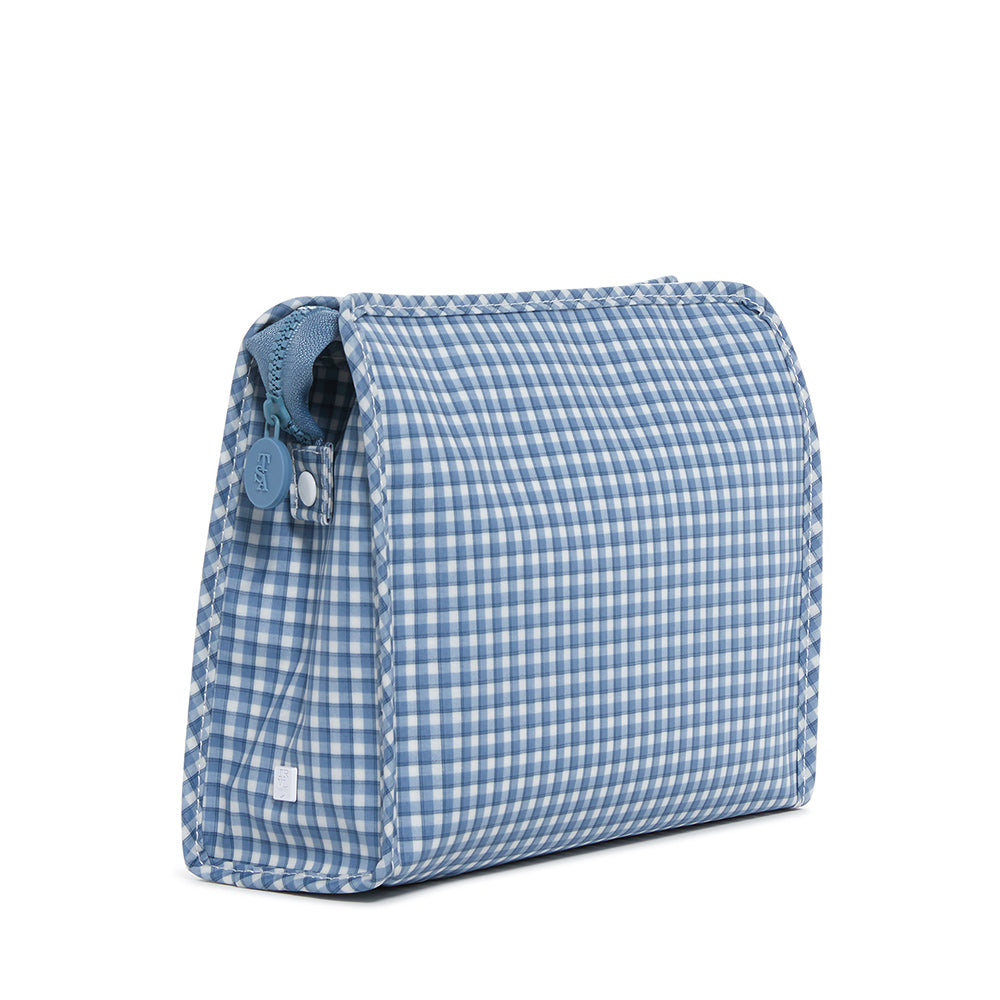 Rodeo Check Indigo Large Roadie Pouch Bag