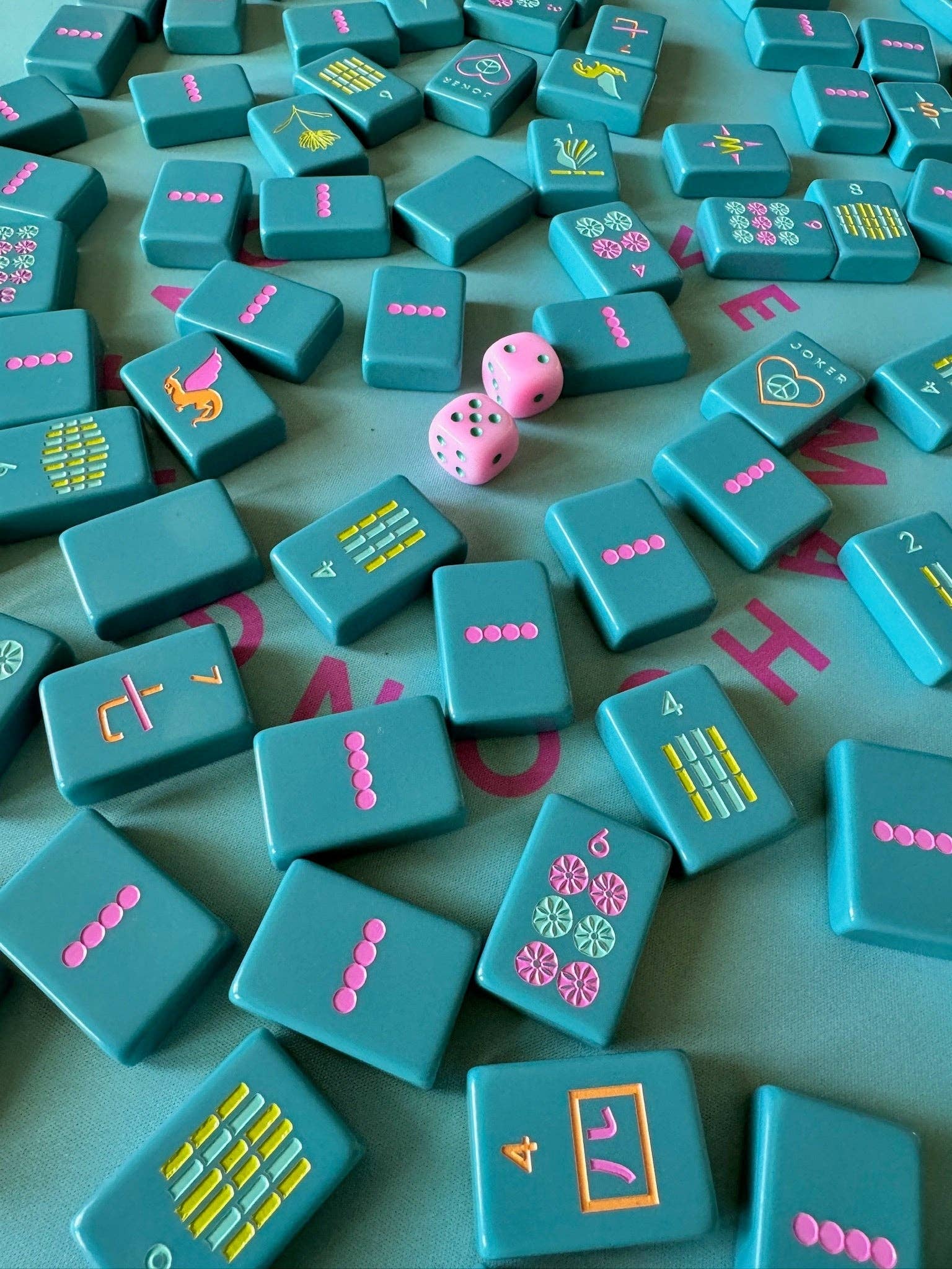 OG Mahj Tiles - Totally Teal: Totally Teal
