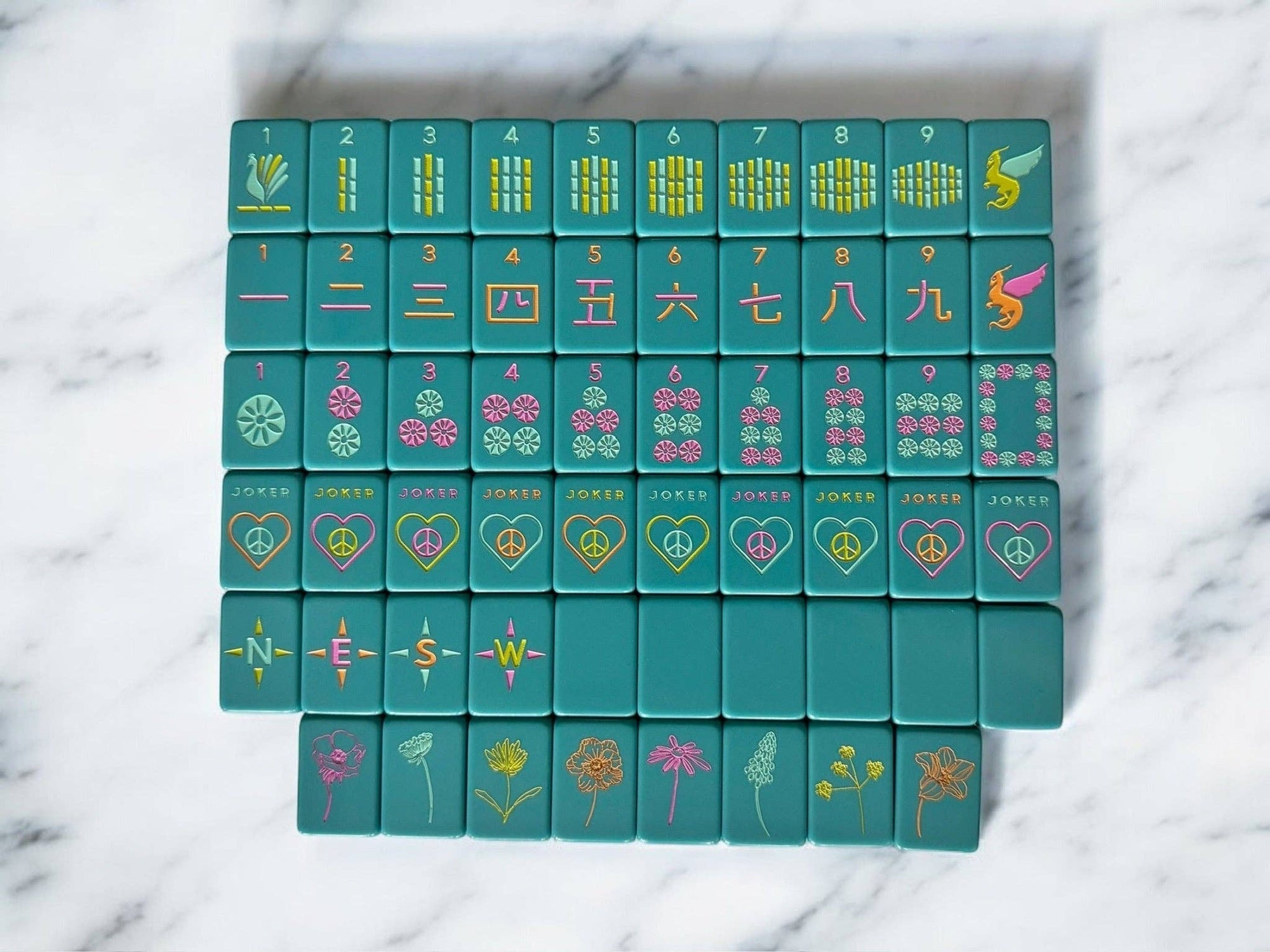 OG Mahj Tiles - Totally Teal: Totally Teal