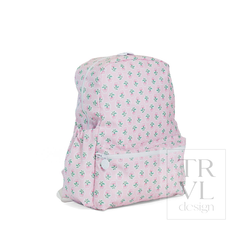 Petite Fleur Pink Full-Size Backpacker Backpack