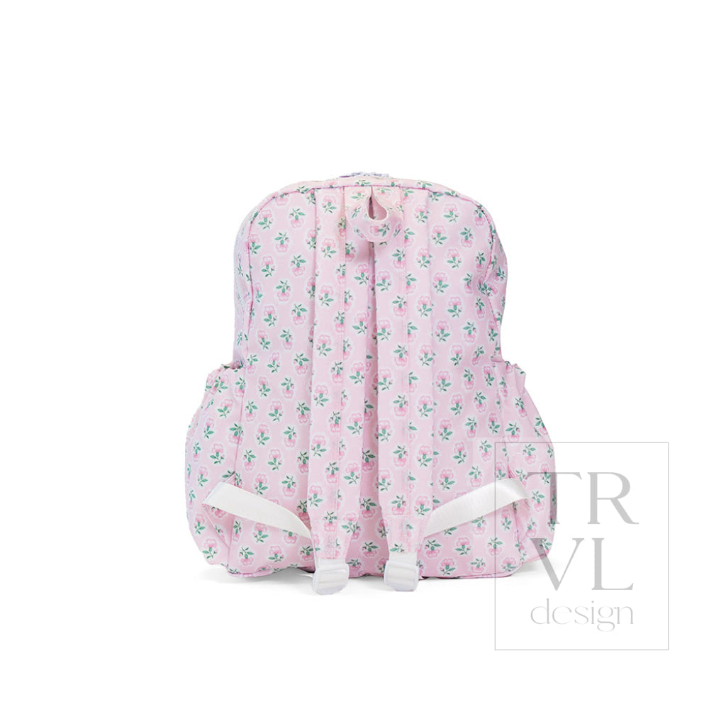 Petite Fleur Pink Full-Size Backpacker Backpack