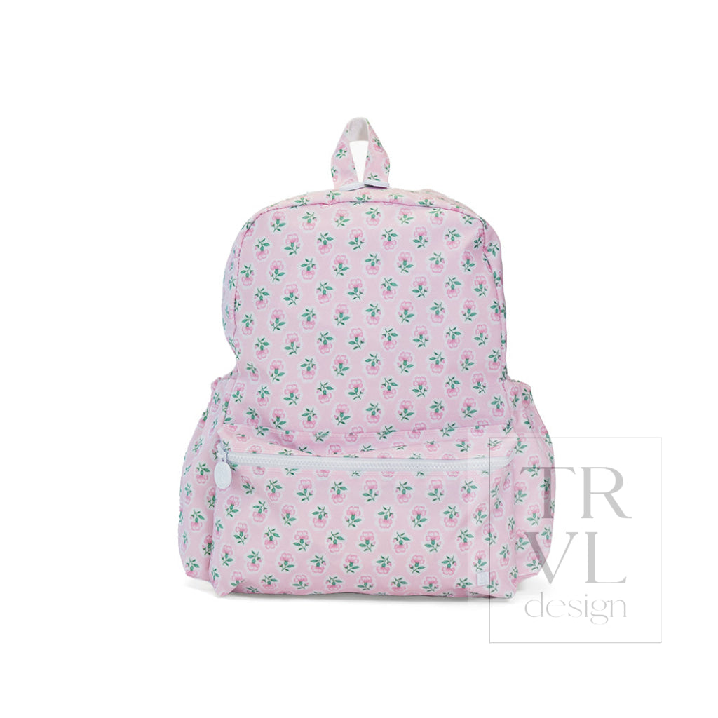Petite Fleur Pink Full-Size Backpacker Backpack
