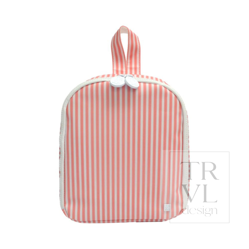 Pimlico Stripe Dusty Rose Bring It! Lunch Bag