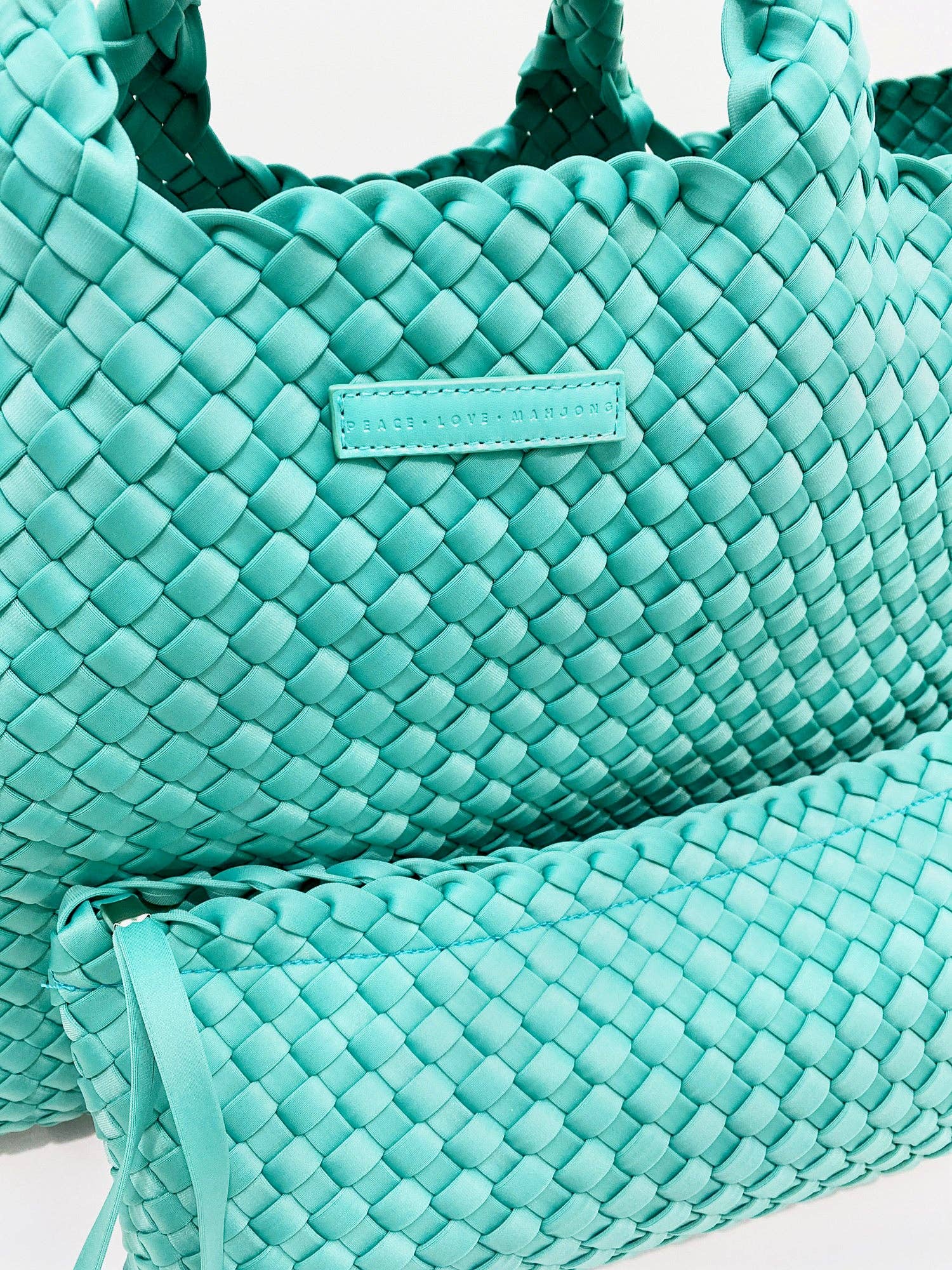 Woven Mahjong Carryall - 6 Colors: Cream