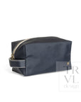 Coated Canvas Navy Dopp Kit