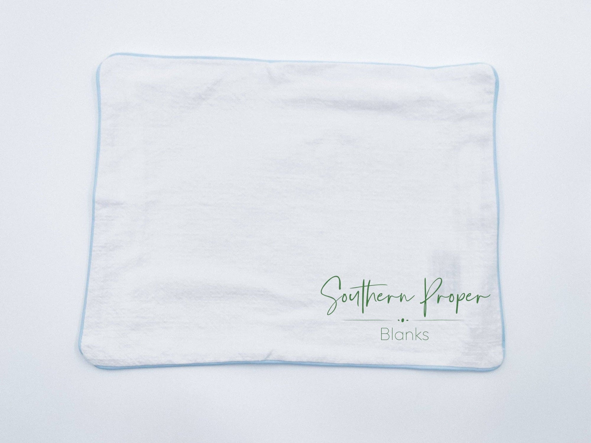 Pillowcase - Piping Edge Cotton: Pink trim / 12”x16”