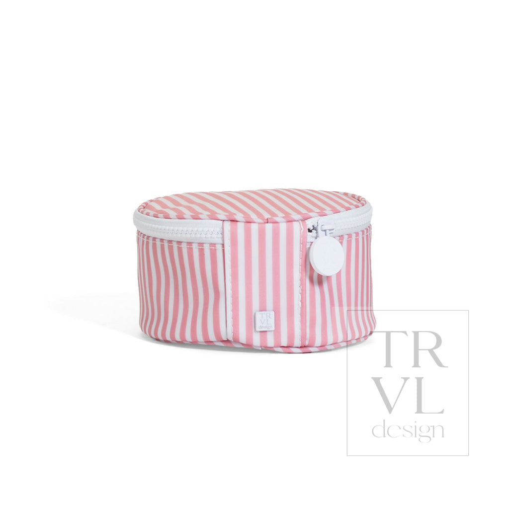 Pimlico Stripe Dusty Rose Round Case