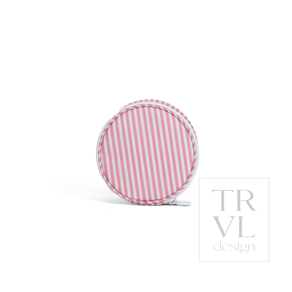 Pimlico Stripe Dusty Rose Round Case