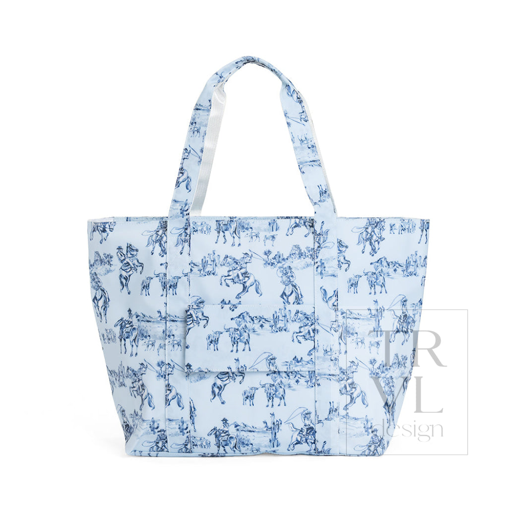 Cowboy Toile Jumbo Tote