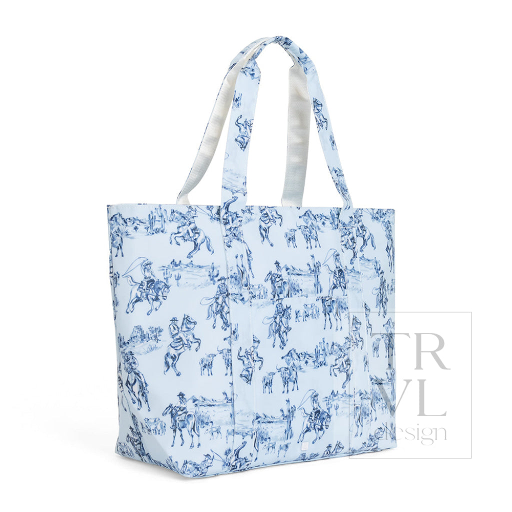 Cowboy Toile Jumbo Tote
