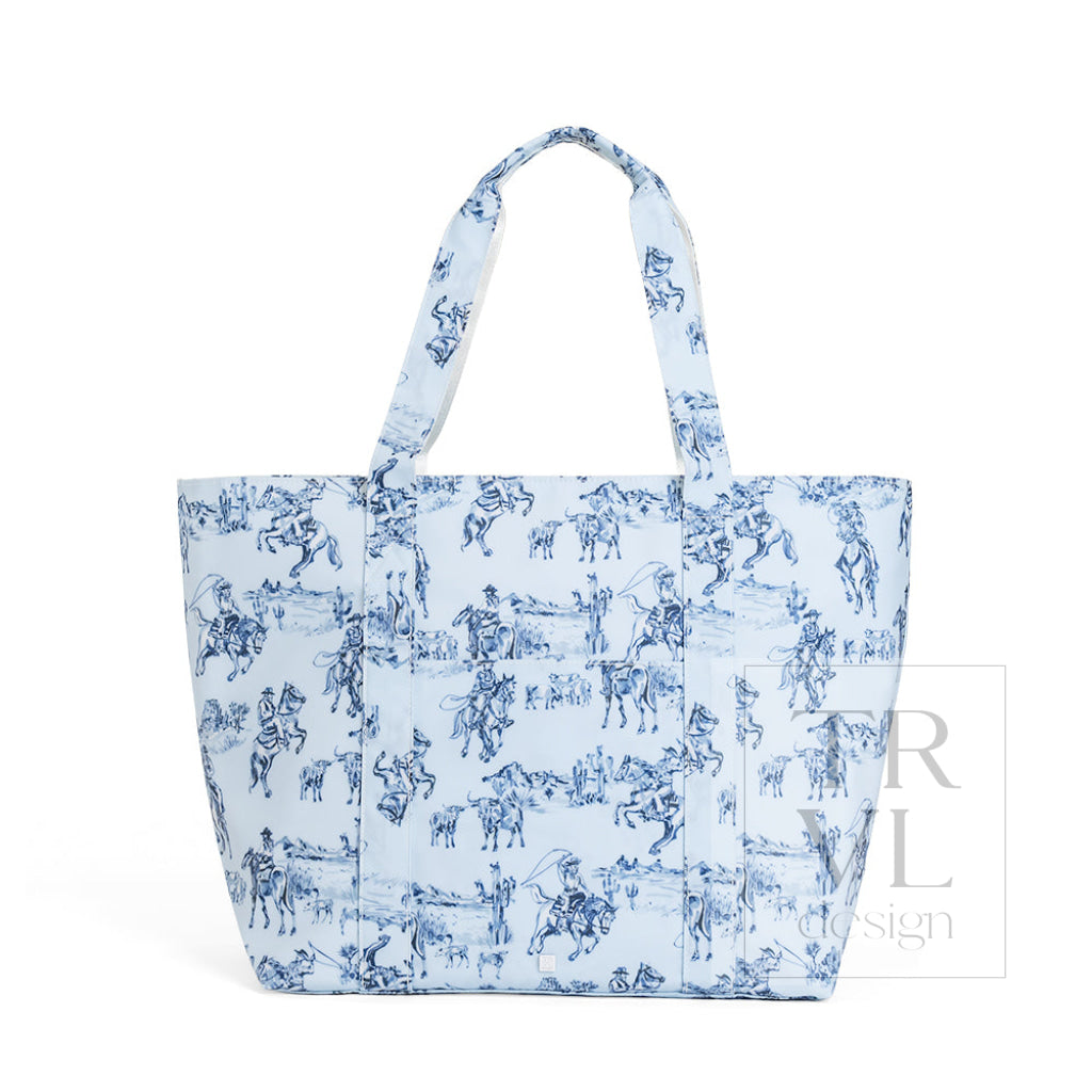 Cowboy Toile Jumbo Tote