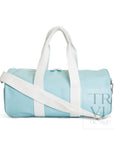 Lake Blue Coated Canvas Large Roll Duffel