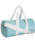 Lake Blue Coated Canvas Large Roll Duffel