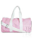 Coated Canvas Peony Pink Large Roll Duffel