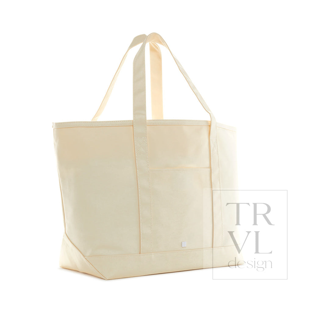 Natural Maxi Tote Coated Canvas