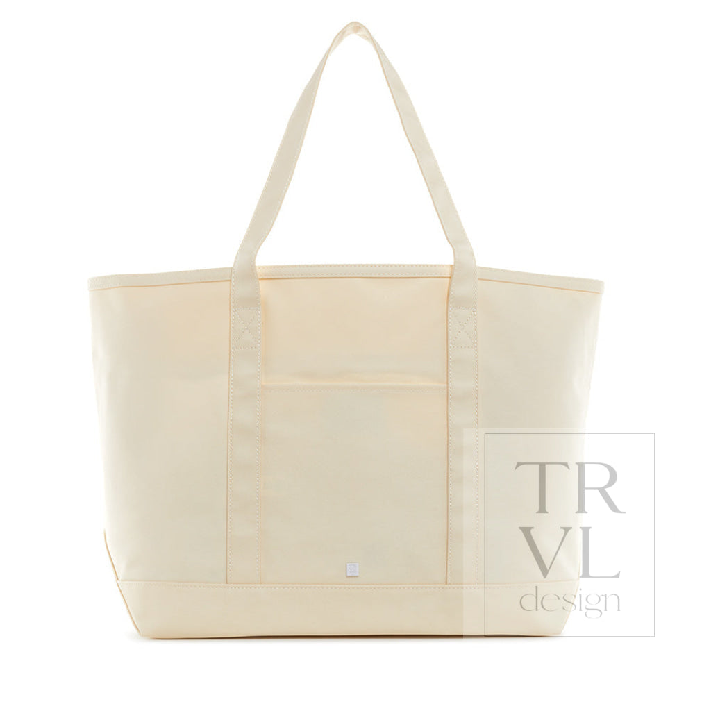 Natural Maxi Tote Coated Canvas