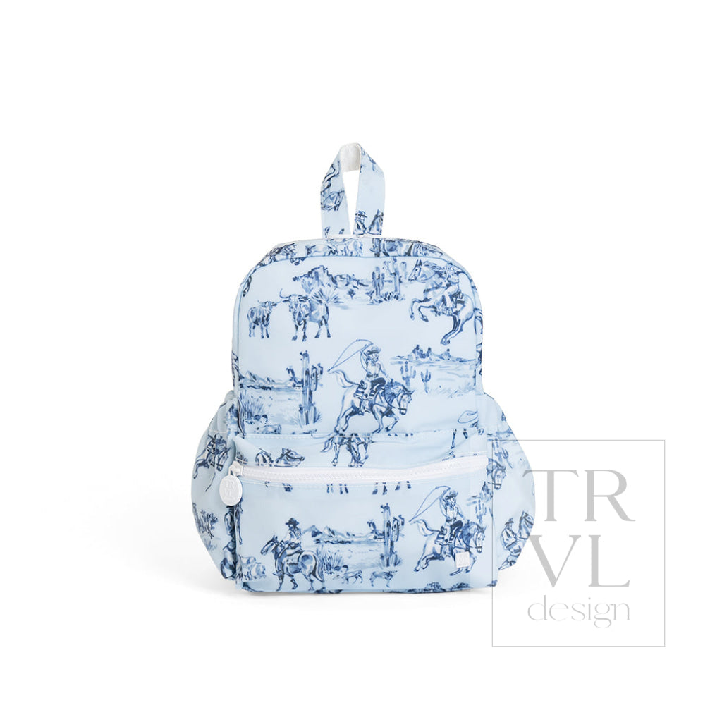 Cowboy Toile Mini Backer Backpack