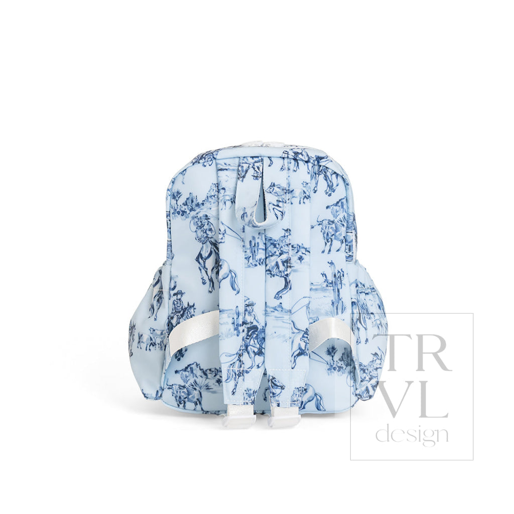 Cowboy Toile Mini Backer Backpack