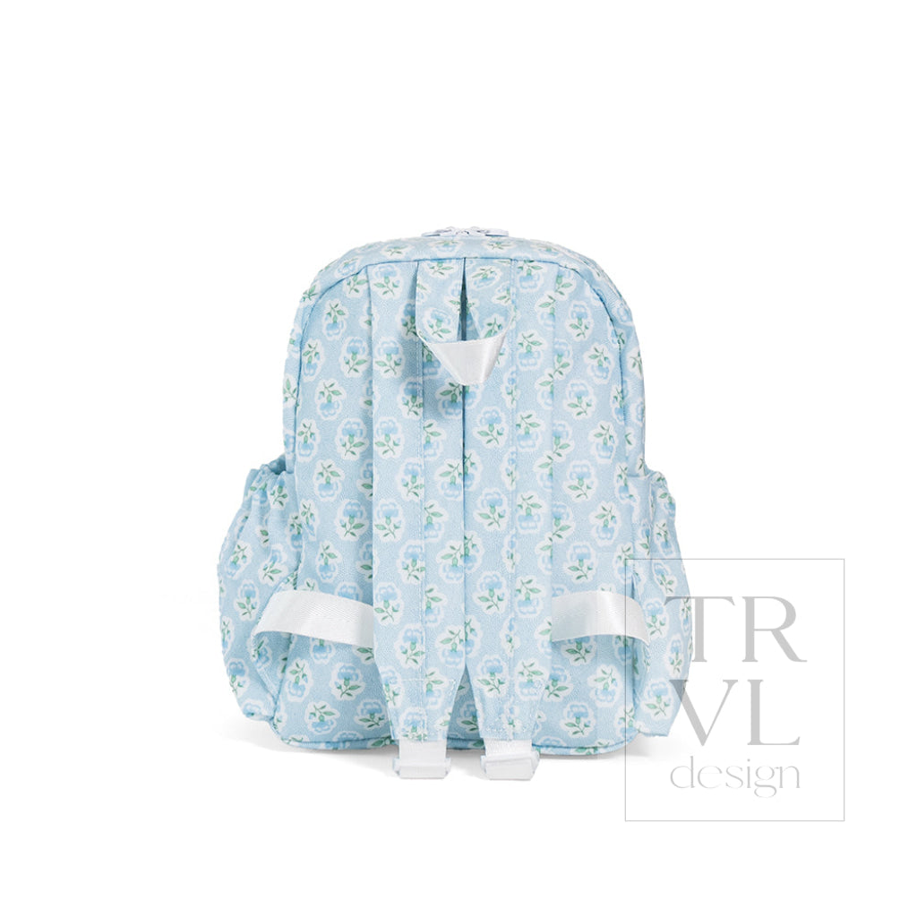 Petite Fleur Blue Mini Backer Backpack