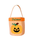 Personalized Orange Large Trick or Treat Bucket