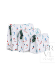 Coated Canvas Ski Medium Roadie Pouch