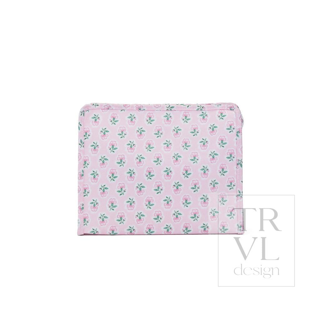 Petite Fleur Pink Large Roadie Pouch Bag