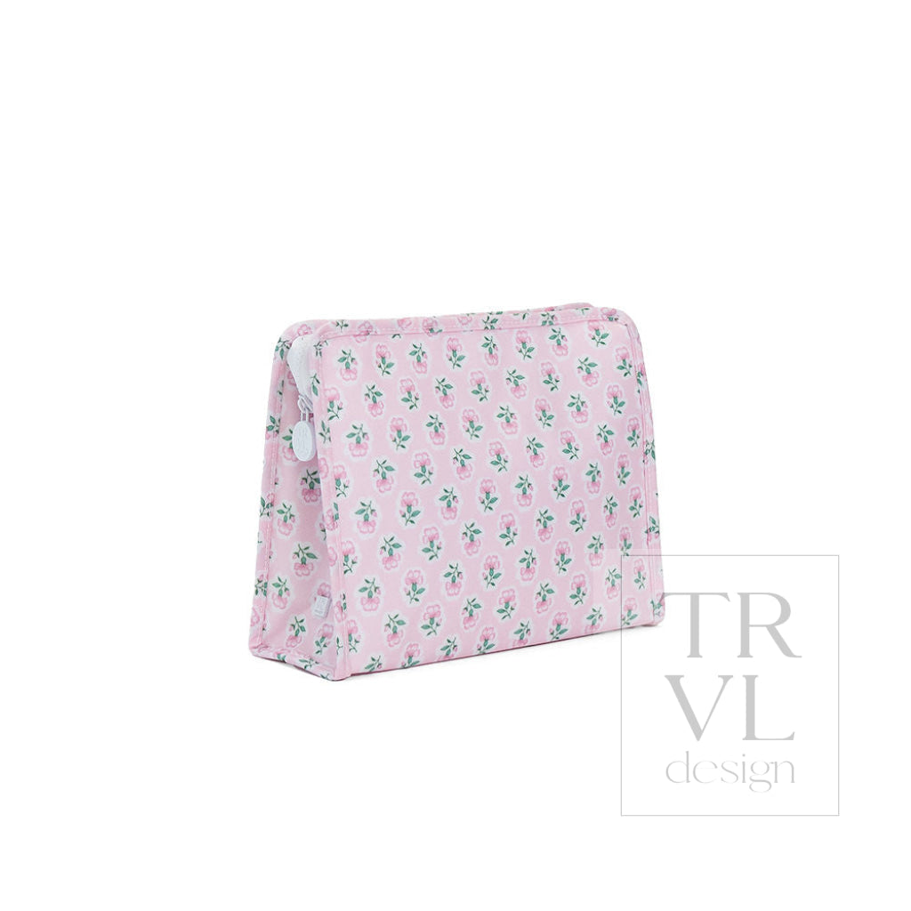 Petite Fleur Pink Large Roadie Pouch Bag