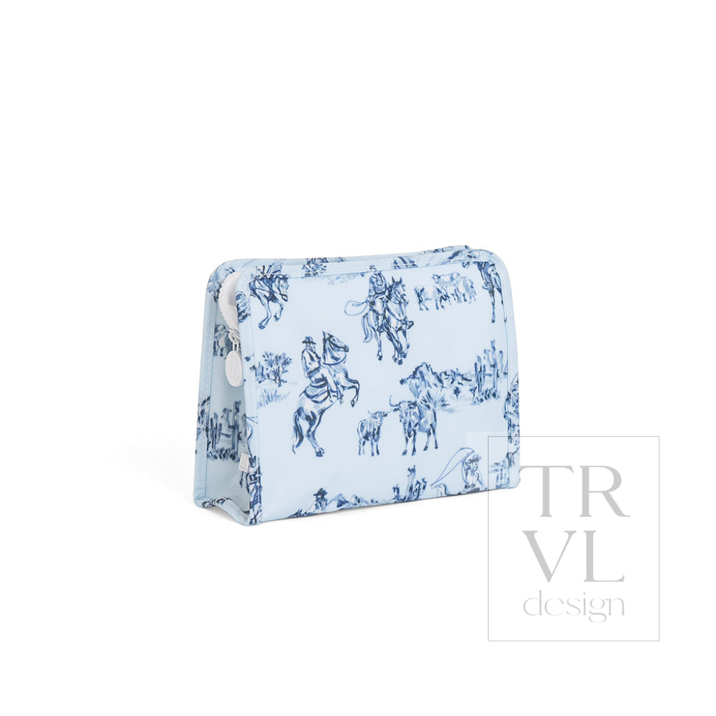 Cowboy Toile Medium Roadie Pouch