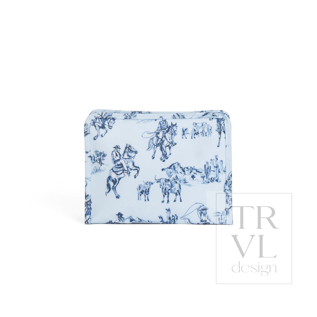 Cowboy Toile Medium Roadie Pouch