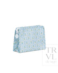 Petite Fleur Blue Medium Roadie Pouch
