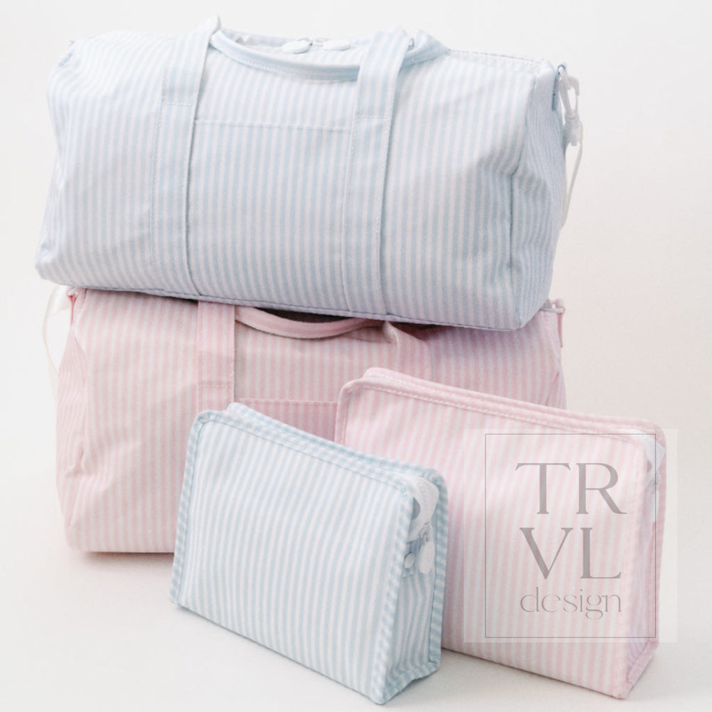 Pimlico Stripe Blue Weekender Duffel Bag