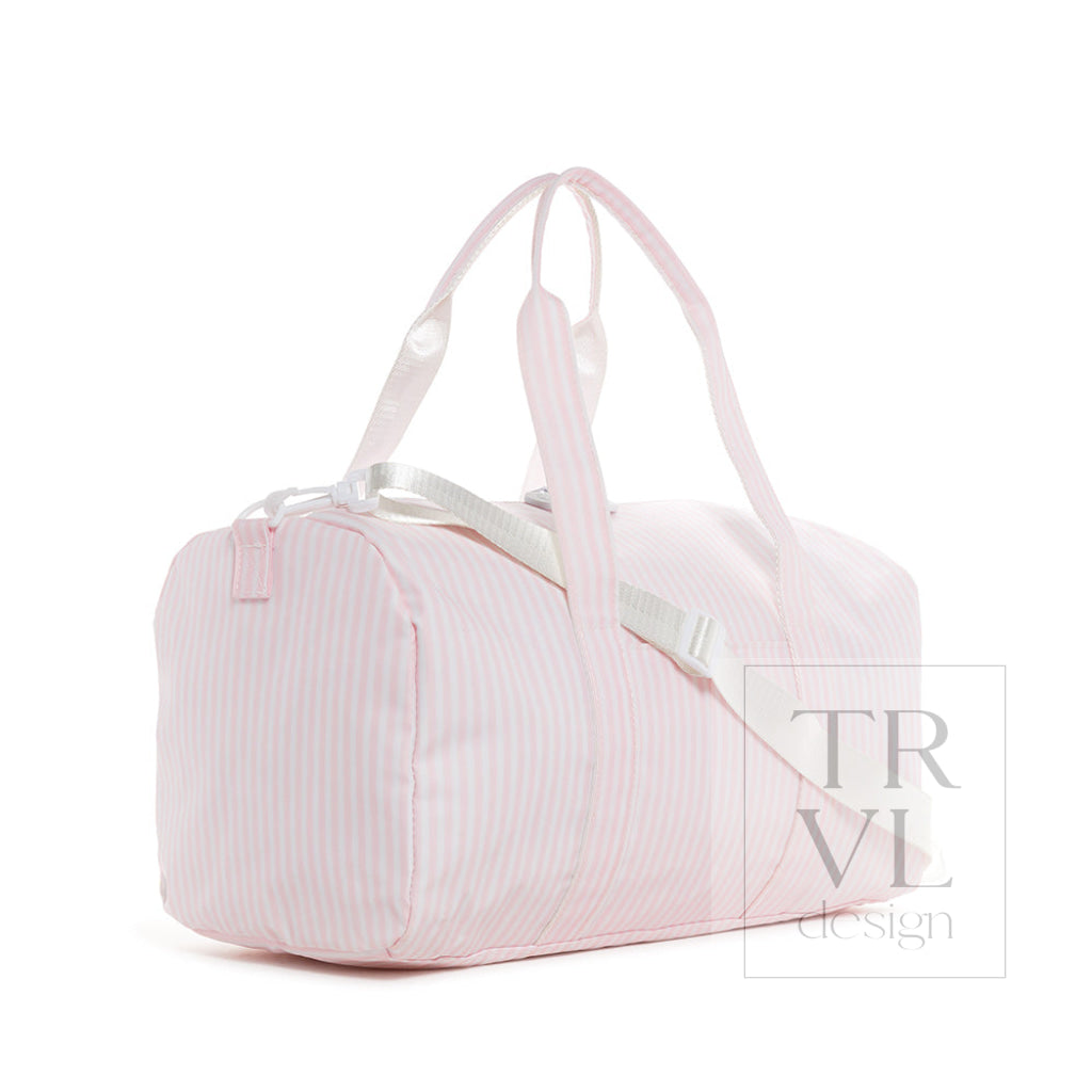 Pimlico Stripe Pink Weekender Duffel Bag