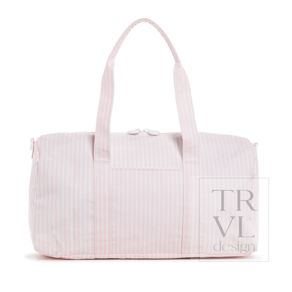 Pimlico Stripe Pink Weekender Duffel Bag